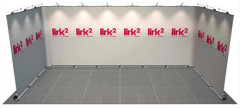 Twist Link2 Modular Exhibition U Shape Kit - 6m x 3m