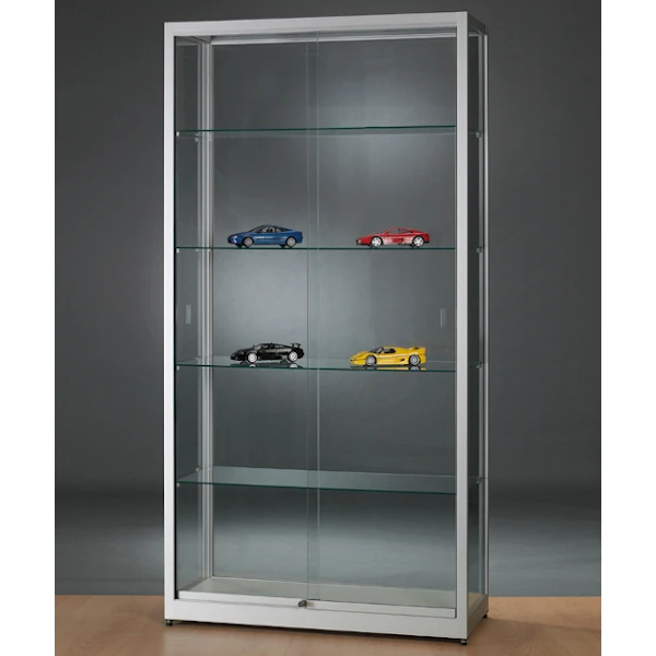 Aspire WME 1000 Glass Display Cabinet silver