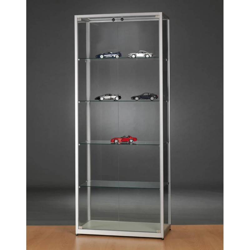 Aspire WMS 800 Front Opening Glass Display Cabinet black