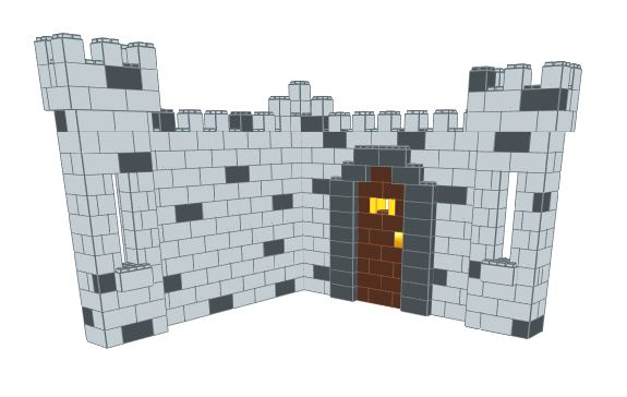 Booth - Castle Design - 9 Ft 6 In x 9 Ft 6 In x 7 Ft 7 In