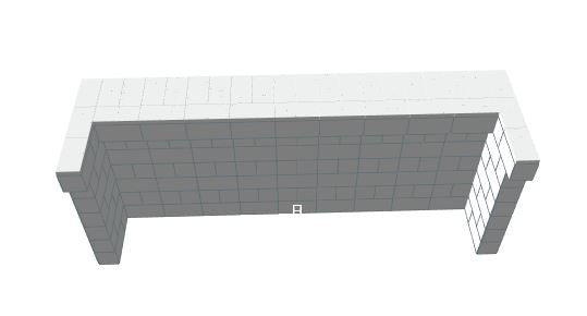 Bar - U-Shaped W/ 1 Layer Cantilever - 10 Ft