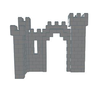 Castle - Small L-Shaped - 9 x 6 x 8 Ft