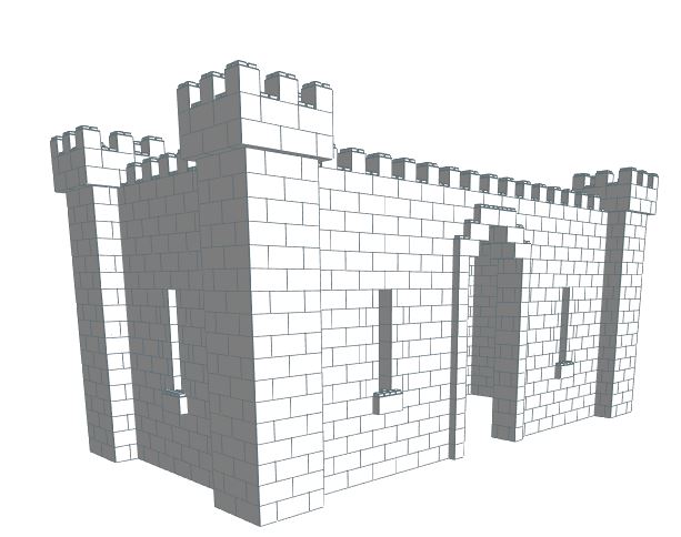 Castle - 3 Sided - 20 x 10 x 10 Ft