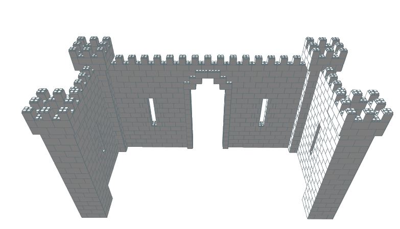 Castle - 3 Sided - 20 x 10 x 10 Ft