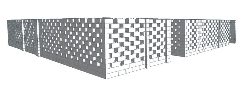 Maze - Stagger Pattern - Version B - 40 x 40 Ft