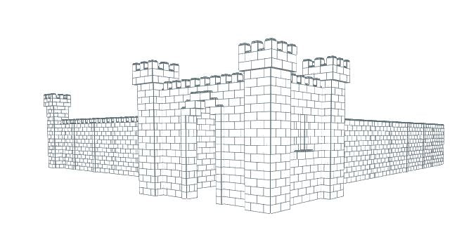 Maze - Castle Facade - 45 x 48 x 10 Ft