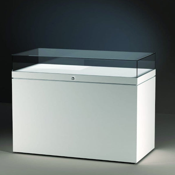EXCEL Line T, Model C Display Case with Passive Climate Control (150cm wide, 30cm Glass Hood)