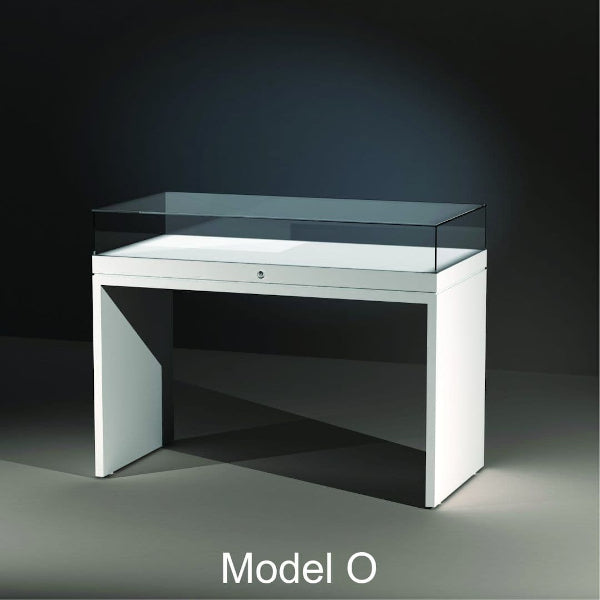 EXCEL Line T, Model O Display Case with Passive Climate Control (150cm wide, 25cm Glass Hood)