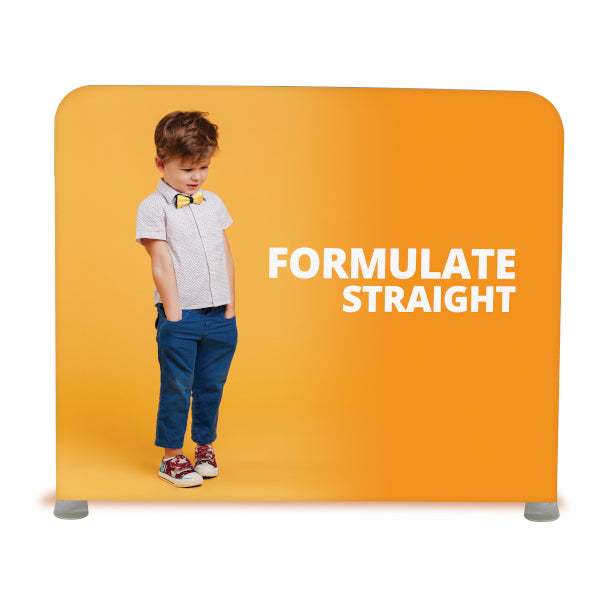 Formulate Straight Backwall Tension Fabric Stand