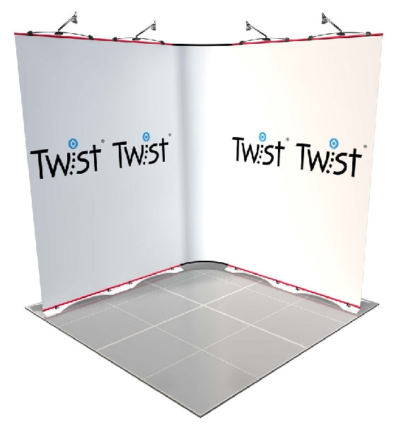 Twist Modular Exhibition L shape Kit - 2m x 2m
