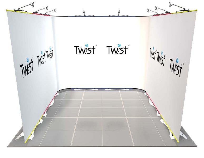 Twist Modular Exhibition U shape Kit - 3m x 3m