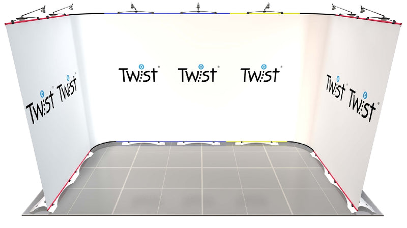 Twist Modular Exhibition U shape Kit - 4m x 2m